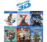 Ultimate Action & Adventure Blu-ray 3D Movie Collection: Suicide Squad / The Darkest Hour / World War Z / X-men Apocalypse / xXx: Return Of Xander Cage / TMNT: 2014 [Blu-ray 3D] Region 1/A