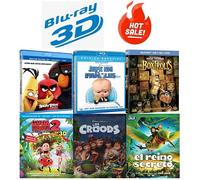 Ultimate Action & Adventure Blu-ray 3D Movie Collection: The Angry Birds Movie / The Boss Baby / The Boxtrolls / Cloudy with a Chance of Meatballs 2 / The Croods / Epic[Blu-ray 3D] Region 1/A