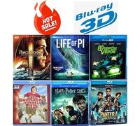 Ultimate Action & Adventure Blu-ray 3D Movie Collection: The Green Hornet / Life of Pi / Black Panther / Harry Potter and the Deathly Hollows Part 1 / Percy Jackson: Sea of Monsters [Blu-ray 3D]