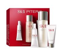 Ultimate Aura Essentials de SK-II para mujeres, juego de regalo de 3 piezas de 2.5 onzas, esencia de tratamiento facial, limpiador de tratamiento facial de 0.75 onzas, esencia GenOptics Ultraura