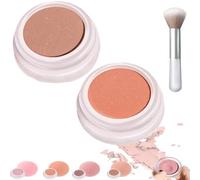 Ultimate Blurring Setting Powder, Ultimate Blurring Setting Powder Pink, Ultimate Blurring Setting Powder Ultra Pink, Super Natural Blurring Powder for Cheeks Contouring and Brightening (2Pcs-C)