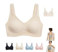 Ultimate Breathable Comfort Bra, Wireless Comfort Full Coverage, Soft & Breathable, Push-Up Anti Sagging (Skin,XXL)