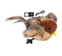 Ultimate Chirping Bird Cat Toy | Interactive Flapping Wings Plush Toy for Cats with Remote Control | USB Recargable, Estimulatos Natural Hunting Instincts | Perfect Indoor for Kittens and Adult Cats