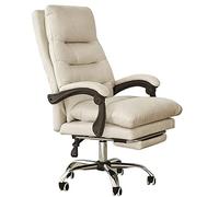 Ultimate Comfort - Silla de oficina ejecutiva ergonómica con respaldo alto de piel sintética giratoria con función reclinable de altura ajustable y reposapiés retráctil para uso unisex