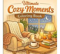 Ultimate Cozy Moments Coloring Book: Size 8.5*8.5 | Pages 104 | 50 Big Images of Relax, Unwind & Color Your Calm Stress Relief | Color Test Page Included