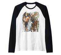 Ultimate Cryptid Squad Criaturas Míticas Camiseta Manga Raglan