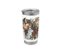 Ultimate Cryptid Squad Criaturas Míticas Vaso térmico de acero inoxidable de doble pared