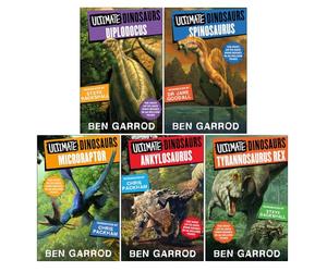 Ultimate Dinosaurs Series 5 Books Collection Set by Ben Garrod (Diplodocus, Spinosaurus, Ankylosaurus, Tyrannosaurus Rex & Microraptor)
