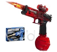 Ultimate Electric Aqua Blaster, Electric Water Guns with Flash, Auto Rapid Fire 28-32 FT Range with 500ml Tank, for Party, Summer Outdoor Pool (Red)