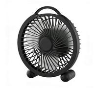 Ultimate Flexibility - Ventilador de refrigeración personal recargable USB con 3 velocidades, silencioso y portátil para mini ventilador de mesa para el hogar, oficina, dormitorio con asa para viajes