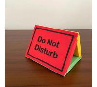 Ultimate Focuss Master - Letrero de escritorio de 3 lados, indicador de escritorio con texto en inglés "Do Not Disturb Important Come In for Custom", decoración del hogar, oficina, hospital, sala de