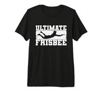 Ultimate Frisbee Jugando Deportes en la Playa Camiseta Premium