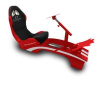 Ultimate Gaming FX-1 Cockpit Gaming, Cuero sintético, Rojo, Grande