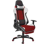 Ultimate Gaming Orion Silla Gaming, Cuero sintético, Blanco, Negro y Rojo, Grande