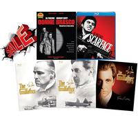 Ultimate Gangtster 5-Movie Collection: The Godfather / The Godfather: Part II / The Godfather: Part III / Scarface & Donnie Brasco [Blu-ray] Al Pacino, Robert Deniro, Johnny Depp, Region 1/A
