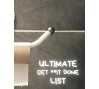 Ultimate get it done list | 8x10 size 100 pages (toilet roll cover) | get **it done list, things to do list notebook organiser checklist | get**itdone notebook