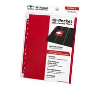 Ultimate Guard 18-Pocket Pages Side-Loading Rojo (10)