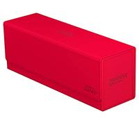 Caja de almacenamiento cartas ultimate guard arkhive 400+ xenoskin monocolor rojo
