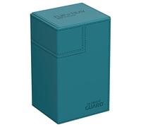 Ultimate Guard Flip`n`Tray 80+ XenoSkin - Funda de piel (monocolor, color azul petróleo)