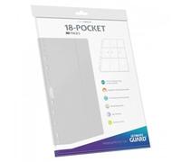 Ultimate Guard 10 Papel 18-Pocket Hojas Carga Lateral Blanco para Folios 078372