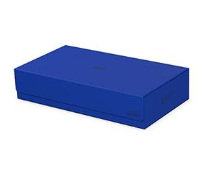 Ultimate Guard Omnihive 1000+, funda para 1000 tarjetas TCG de doble manga + 2 bandejas extraíbles, azul, cierre magnético y forro interior de microfibra