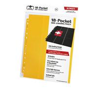 Ultimate Guard- Paquete 10 Hojas DE 9 Bolsillos Side Loading Amarillo Juegos de Cartas, Multicolor (HEO010409)