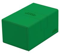 Ultimate Guard UGD011238 Twin Flip`n`Tray 160+ XenoSkin Monocolor Verde Tarjetero, Negro