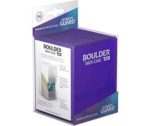 Ultimate Guard UGD010695 Boulder Deck Case 100+ Caja de Tarjetas de tamaño estándar, Monótono, Amatista