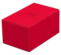 Ultimate Guard UGD011236 Twin Flip`n`Tray 160+ XenoSkin Monocolor Rojo caja para tarjetas