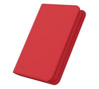 Ultimate guard zipfolio 160 - 8-pocket xenoskin rojo