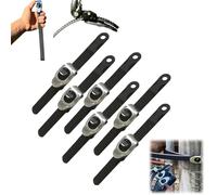 Ultimate Heavy-Duty Grip Lock Strap,Multipurpos Adjustable Metal Ratchet Buckle Tie Down Straps,Connectable Reusable Grip Straps for Home,Outdoor Use (6)