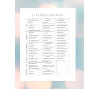 Ultimate Home Cleaning Checklist: Plan and Track Daily, Weekly & Monthly Tasks | Cleaning Chart to Organize Chores and Maintain a Clean, Tidy Home | 8.5”x11” with 122 Pages