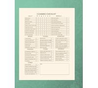 Ultimate Home Cleaning Checklist: Plan and Track Daily, Weekly & Monthly Tasks | Cleaning Chart to Organize Chores and Maintain a Clean, Tidy Home | 8.5”x11” with 122 Pages