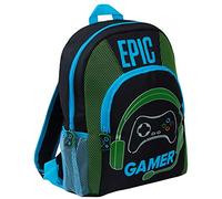 Ultimate Kids Mochila Epic Gamer Niños Adolescentes Adultos Viaje Escuela Bolsa de Gaming Rucksack con Portabotellas