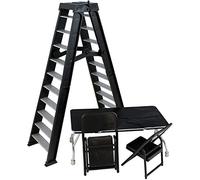 ULTIMATE LADDER & TABLE PLAYSET (BLACK) - RINGSIDE COLLECTIBLES EXCLUSIVE TOY WRESTLING ACTION FIGURE ACCESSORY PACK by Wrestling