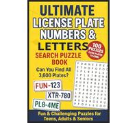 Ultimate License Plate Numbers & Letters Search Puzzle Book For Teens, Adults & Seniors: Brain Games Large Print Easy To Read | 3600 Plate Formats ... Plate Hunt: Word & Number Search Series)