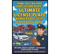 Ultimate License Plate Numbers & Letters Search Puzzle Book For Teens, Adults & Seniors: Large Print Easy To Read Words | 4000 Featuring Real Plate ... | Gift for Vacations, Holidays & Christmas