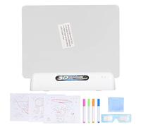 Ultimate Light Board DIY 3D Luminoso Colorido Doodle Bortha de dibujo para niños Informes creativos de arte creativo Componentes electrónicos de plástico 14 x 18 cm (Espacio)