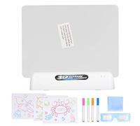 Ultimate Light Board DIY 3D Luminoso Colorido Doodle Bortha de dibujo para niños Informes creativos de arte creativo Componentes electrónicos de plástico 14 x 18 cm (Tipo océano)