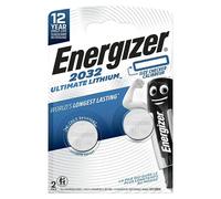 Energizer Pilas CR2032 (Paquete de 2) - Baterías de Botón 3V Litio | Primera Pila 3 in 1 Child Shield - technología de Alerta de Color - 10 años de Almacenamiento
