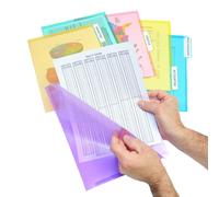 Ultimate Office PocketFile clear Poly Document Folder Project Pockets