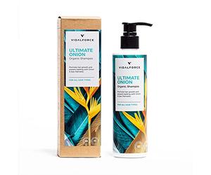 ULTIMATE ONION I Champu cebolla con 22 Activos Naturales y Ecológicos I Cargados de vitaminas para el cabello Champu anticaida mujer y hombre I Crecimiento cabello 250ml