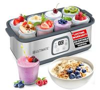 Ultimate Probiótico Yogurt Maker - Haz billones de probióticos vivos con control de temperatura y tiempo ajustable - Obtén una mejor salud intestinal - Garantía de por vida - Regalo perfecto de cocina