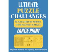 Ultimate puzzle challenges: 120 Brain Puzzles for Kids, Mazes, Sudoku, Word Search, Kids Activity Book with different difficulty levels