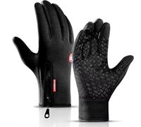 Ultimate Waterproof & Windproof Thermal Non-Slip Gloves, Winter Touchscreen Glove for Men and Women, Winter Motorcycle Bike Gloves (Black,L)