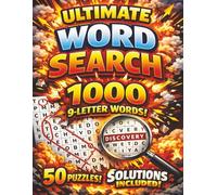 Ultimate Word Search 1000 9 Letter Words: Build Vocabulary and Focus with 1,000 Unique Nine-Letter Word Puzzles | 50 puzzles | 8.5" x 11" | 100 pages