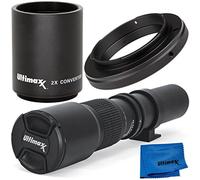 Ultimaxx Kit de lentes predefinidas manuales para Nikon D7500, D600, D610, D700, D750, D800, D810, D850, D850, D3300, D3400, D5100, D5200, D5300, D550 y D55555000 00, D5. 600, D7000, D7100, D7200 y más