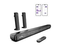 ULTIMEA 2.2ch Barra de Sonido para TV, 2 en 1 Soundbar Divisible con VoiceMX y BassMX, Bluetooth 5.3, 6 Modos de Ecualización, Graves Ajustables, Conexión ARC/Óptico/Aux, Apollo S40 Pro
