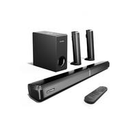 ULTIMEA 4.1ch Barra de Sonido TV con Subwoofer, VoiceMX, Divisible de 32" 2 en 1 Soundbar para TV, App, Altavoz para TV con 3 Modos de EQ, BT 5.3, BassMX,HDMI ARC/Óptico/AUX - Apollo S50 2025