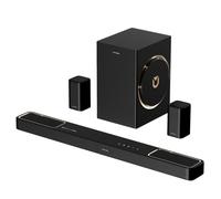 ULTIMEA 5.1.2ch Barra de Sonido con Dolby Atmos, Altavoces Superiores Up-Firing, Subwoofer Inalámbrico y 2 Traseros, 460W, HDMI eARC, BT 5.4, Sistema de Cine en Casa Skywave F40 Boom